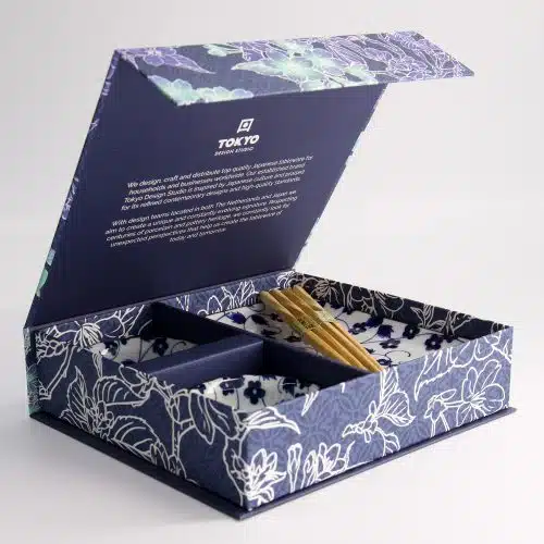 Sushi Cadeauset Shin Kar - 4-delig met Chopsticks - 20.4x13cm & 9x3.5cm