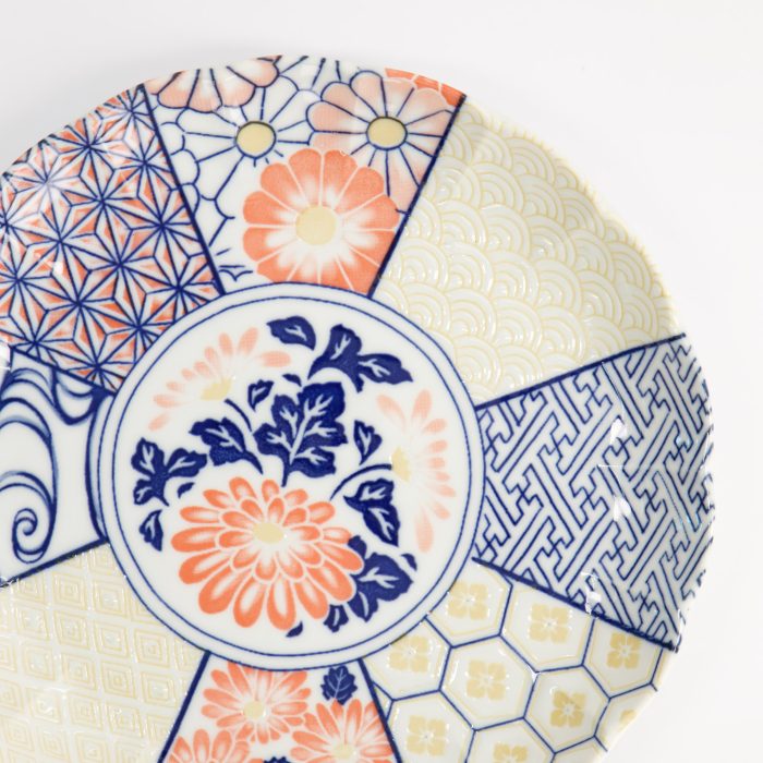 Tokyo Design Studio - Mino Shozui Round Plate - Navy - 21.1x3cm - Image 4