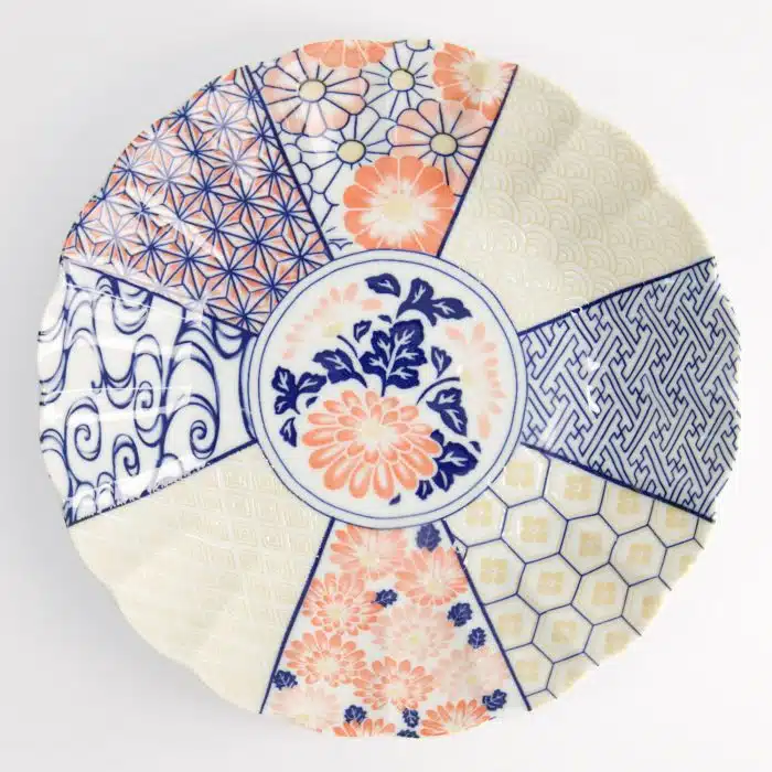 Tokyo Design Studio - Mino Shozui Shallow Bowl - Navy - 24x4.8cm - Image 2
