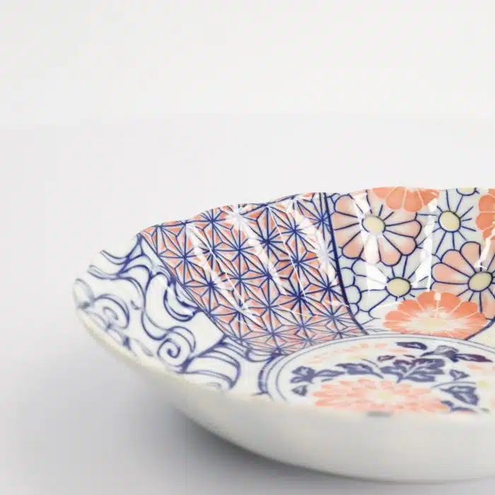 Tokyo Design Studio - Mino Shozui Shallow Bowl - Navy - 24x4.8cm - Image 4