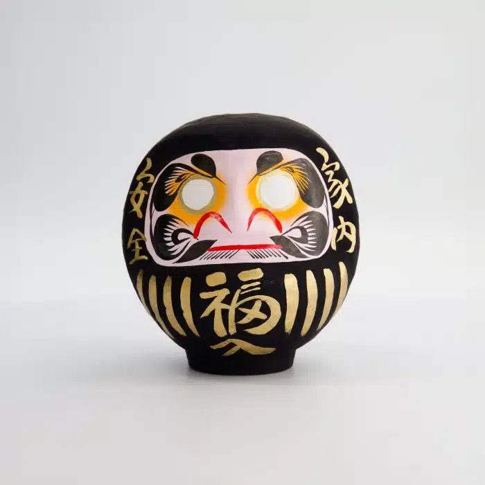 Black Daruma Doll - 9 cm - Image 2
