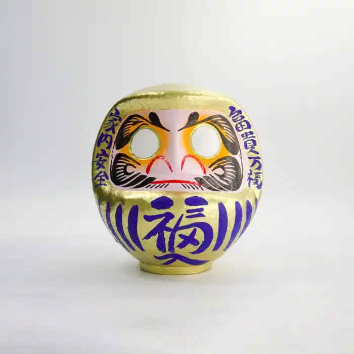 Golden Daruma Doll - 9 cm - Image 2