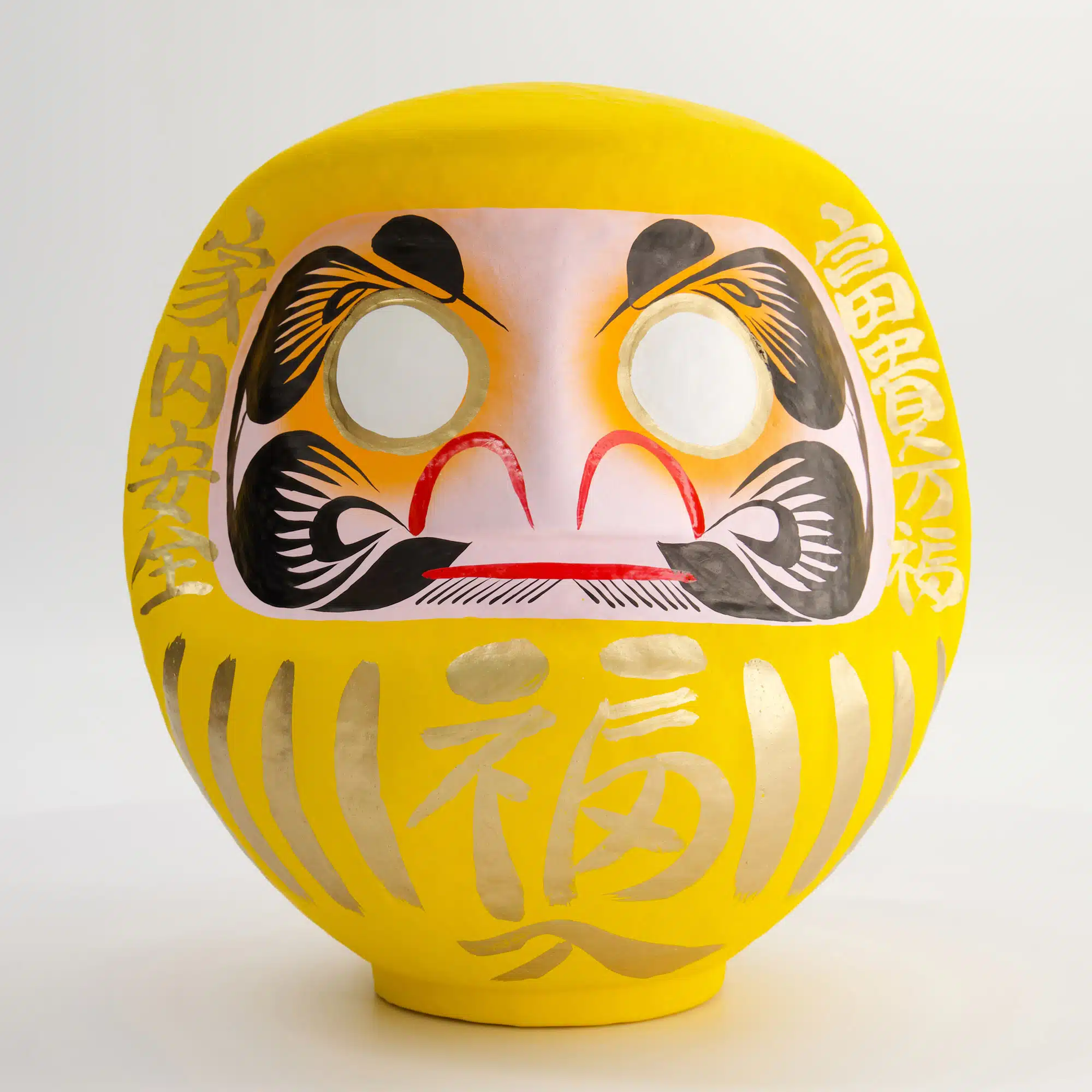 Daruma – Japanese Doll – Yellow – 75 cm - Image 2
