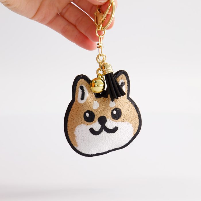 Tokyo Design Studio - Patch Keychain Shiba-Inu Face - Image 3