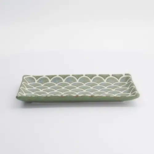 Tokyo Design Studio - Saliegroen - Bord met Zeemeerminontwerp - 22x13x2cm