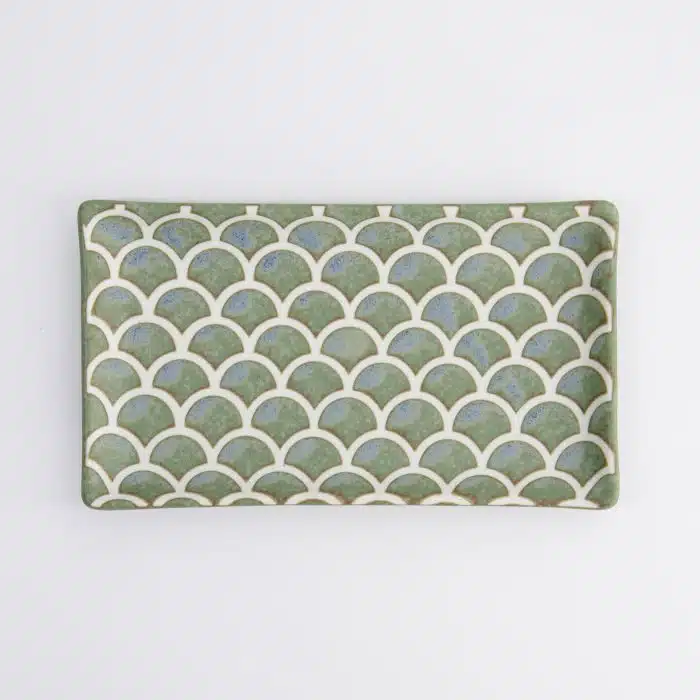 Tokyo Design Studio - Sage Green - Mermaid Design Plate - 22x13x2cm - Image 2