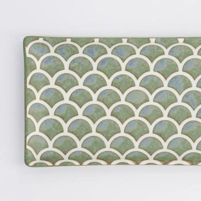 Tokyo Design Studio - Sage Green - Mermaid Design Plate - 22x13x2cm - Image 4