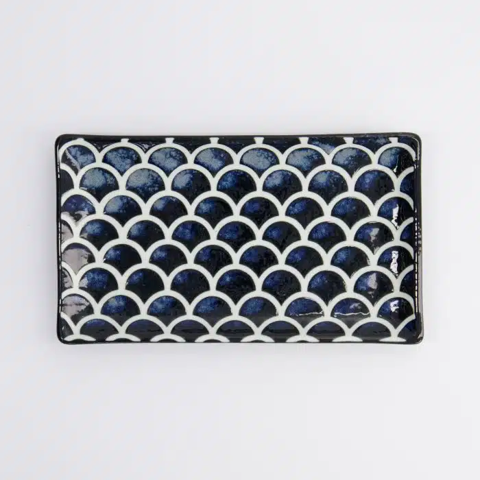 Tokyo Design Studio - Navy Blue Mermaid Design Plate - 22x13x2cm - Image 2