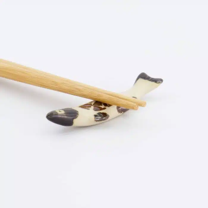 Kawaii Chopsticks Rest – Brown Fish - Image 3
