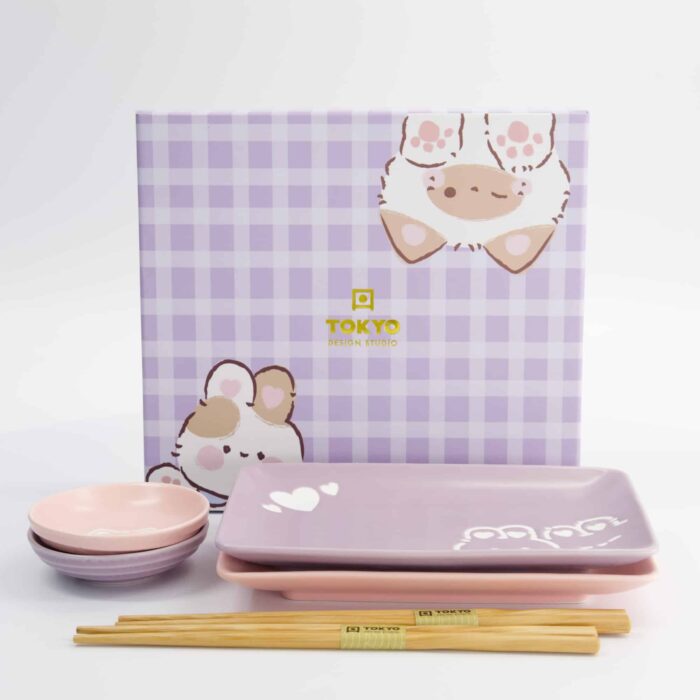 Kawaii - Rabbit & Cat - Sushi Giftset – 6 pcs