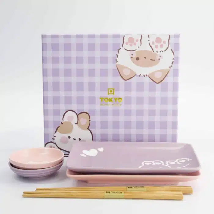 Kawaii - Rabbit & Cat - Sushi Giftset – 6 pcs