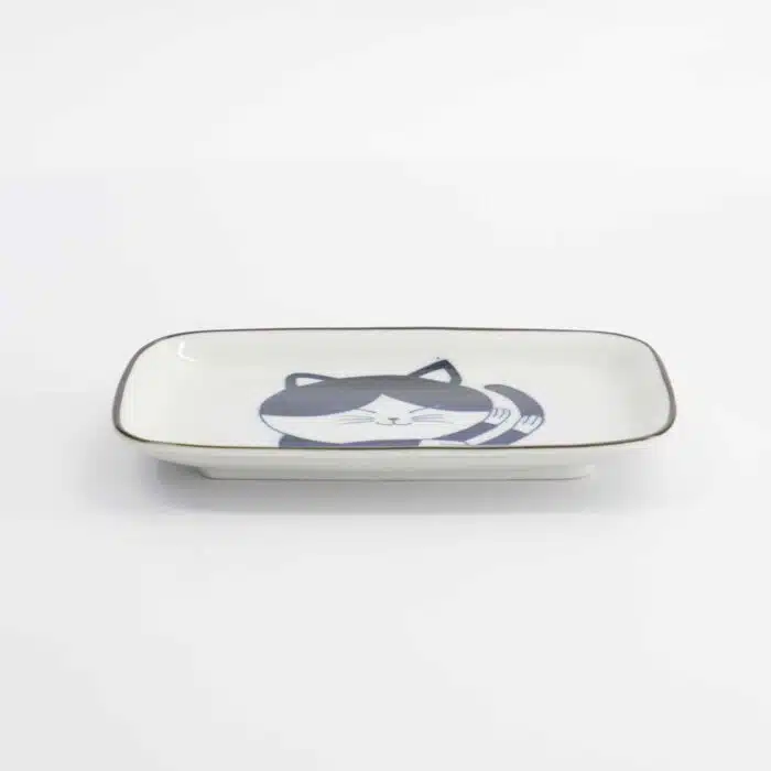 Kawaii – Rectangular Plate – Cat Neko – 16.3 x 10.2 cm - Image 2