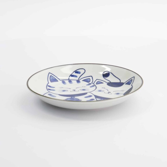 Kawaii - Round - Plate - Cat - Neko - 16.7 x 2.8 cm - Image 2