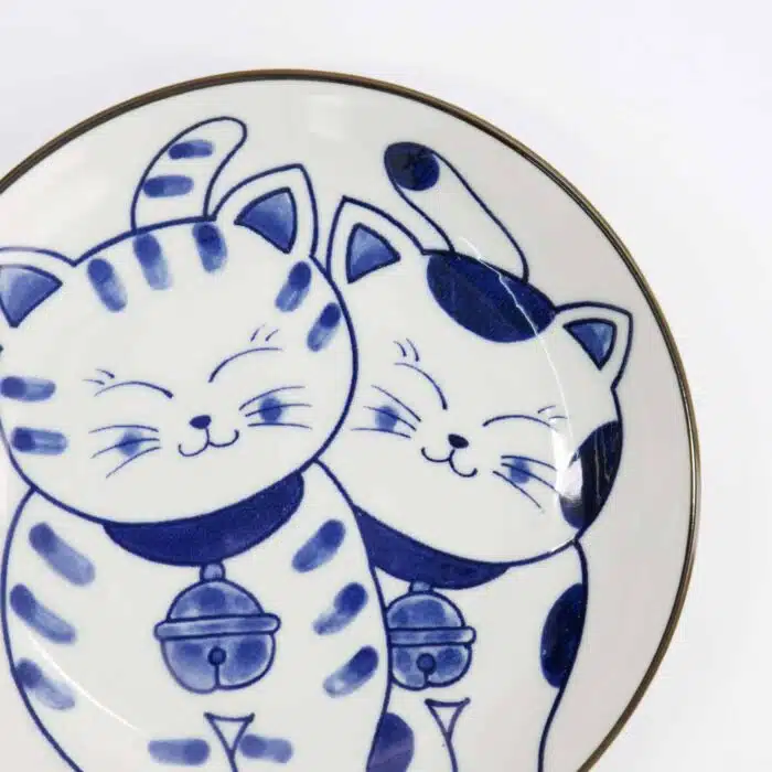 Kawaii - Round - Plate - Cat - Neko - 16.7 x 2.8 cm - Image 4