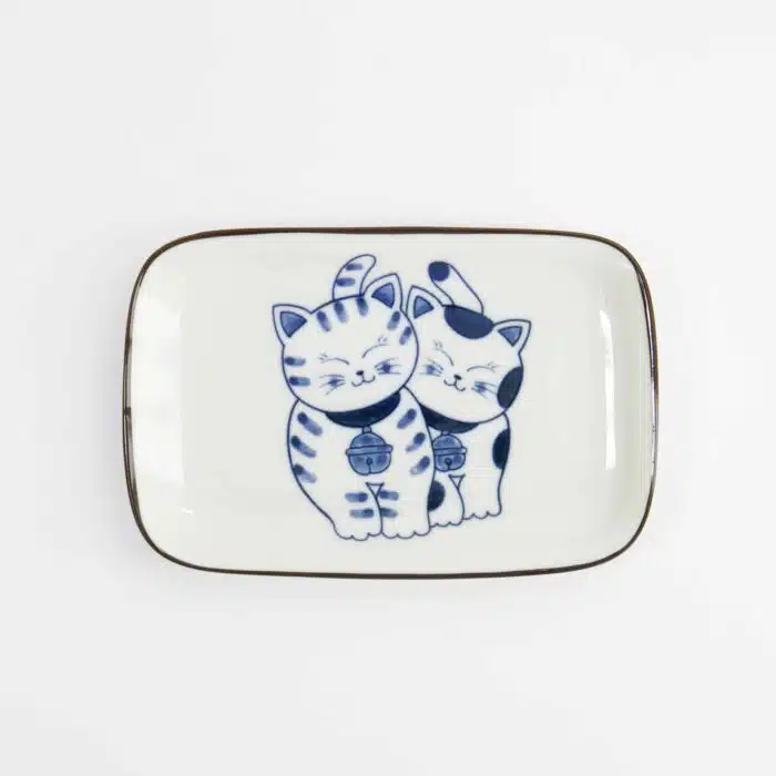 Kawaii - Round - Plate - Cat - Neko - 16.7 x 2.8 cm - Image 3