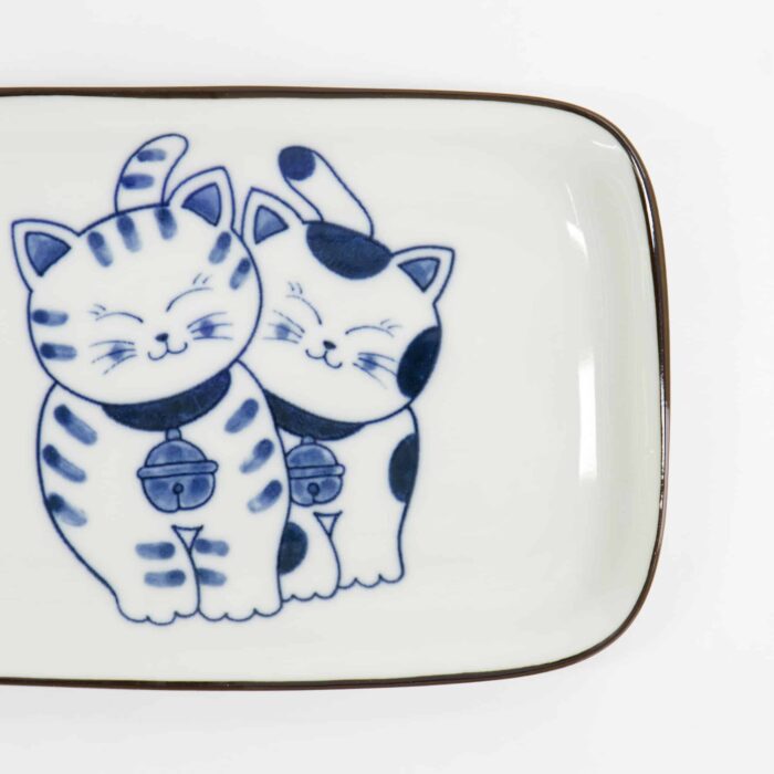 Kawaii - Round - Plate - Cat - Neko - 16.7 x 2.8 cm - Image 2