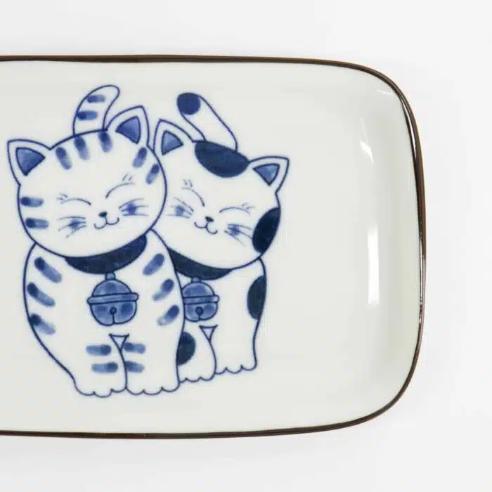 Kawaii - Round - Plate - Cat - Neko - 16.7 x 2.8 cm - Image 2