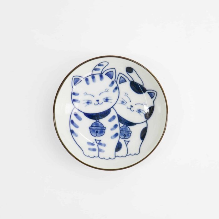 Kawaii - Round - Sauce - Dish - Cat - Neko - 10.2 x 2.5 cm - Image 3