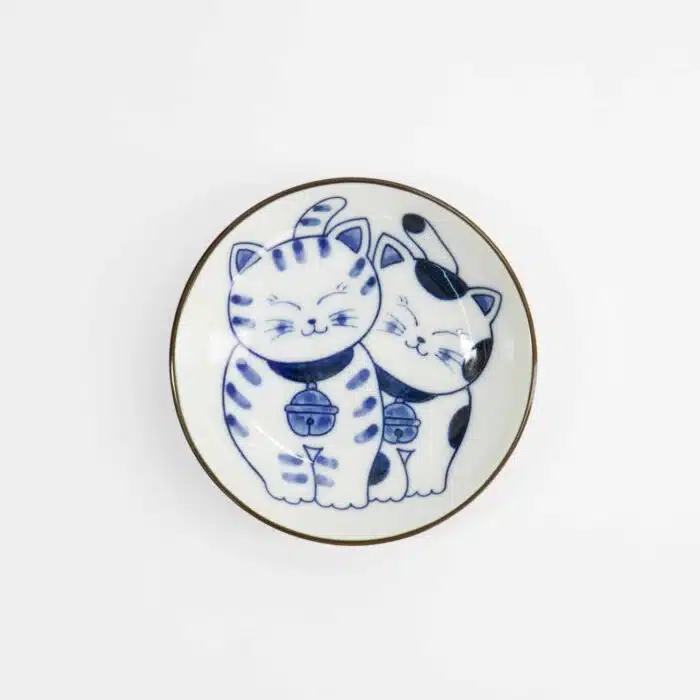 Kawaii - Round - Sauce - Dish - Cat - Neko - 10.2 x 2.5 cm - Image 3