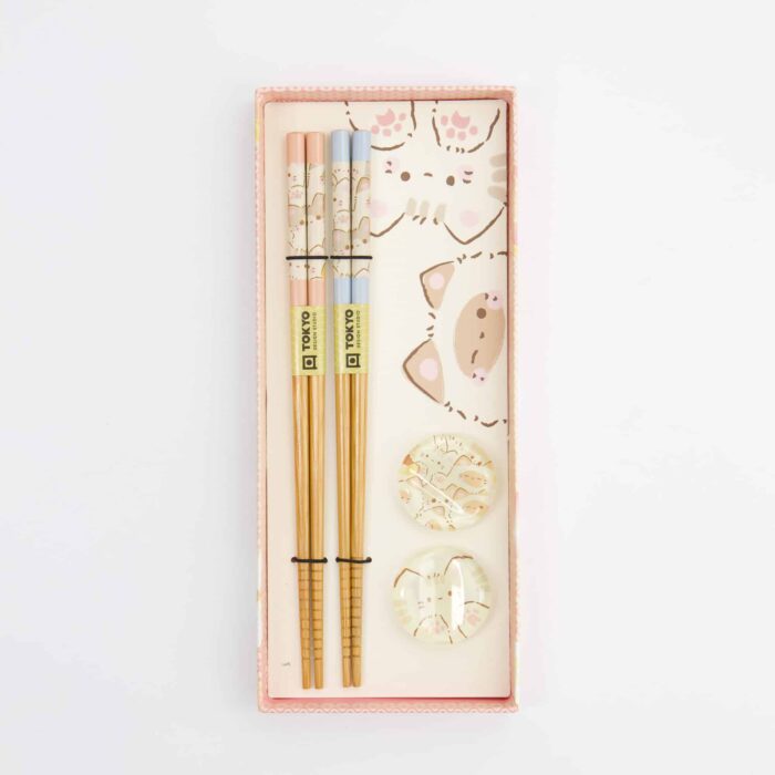 Tokyo Design Studio - Chopsticks Set - Kawaii Cats - 2 Pairs - Image 2