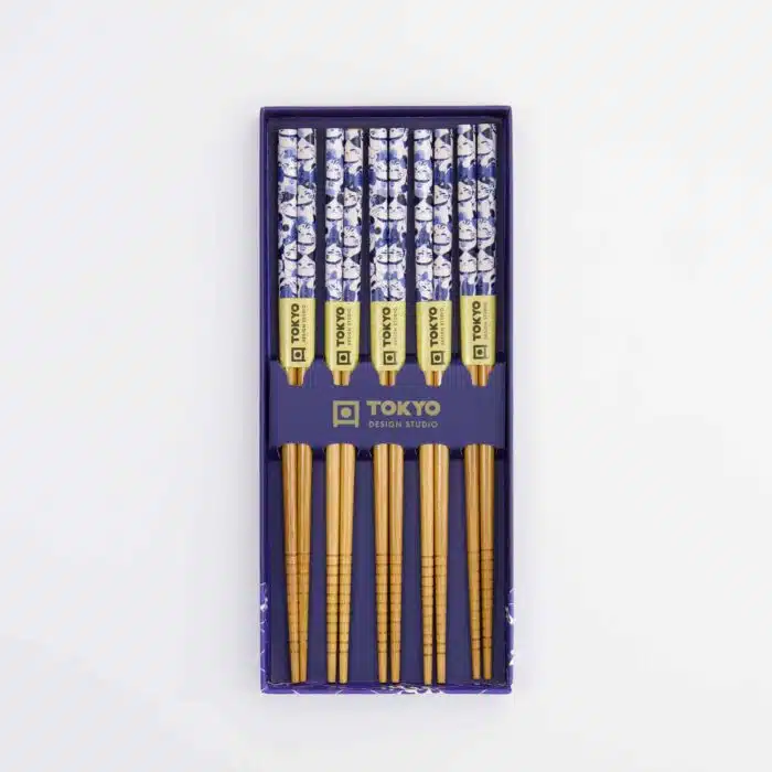 Tokyo Design Studio – Chopsticks Gift Set – Lucky Cat – 5 Pairs - Image 3