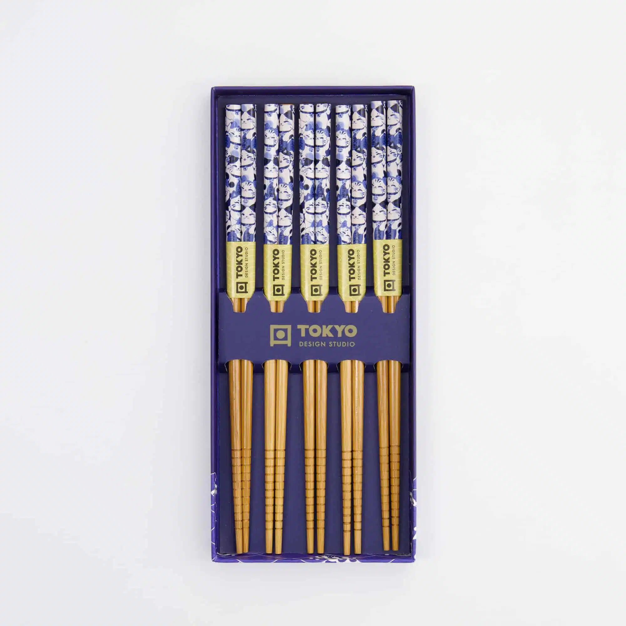 Tokyo Design Studio – Chopsticks Gift Set – Lucky Cat – 5 Pairs - Image 3