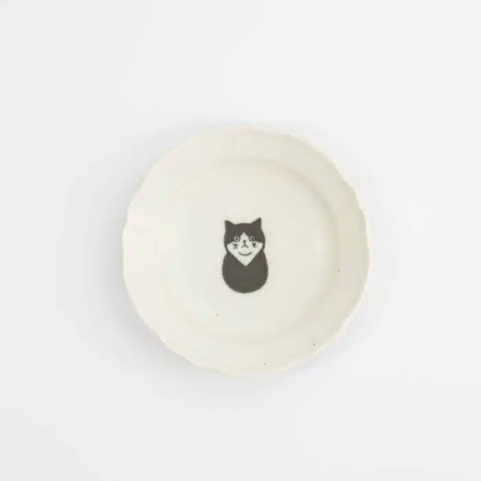 Tokyo Design Studio - Neko Maruke Cat Hachiware - Sauce Dish - 10.2x2.3cm - Image 2