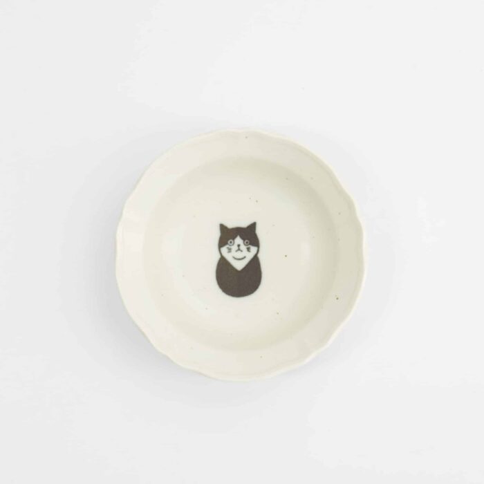 Tokyo Design Studio - Neko Maruke Cat Hachiware - Sauce Dish - 10x3cm - Image 2
