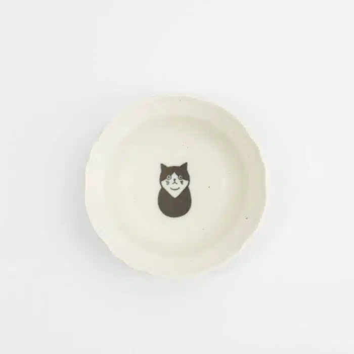 Tokyo Design Studio - Neko Maruke Cat Hachiware - Sauce Dish - 10x3cm - Image 2