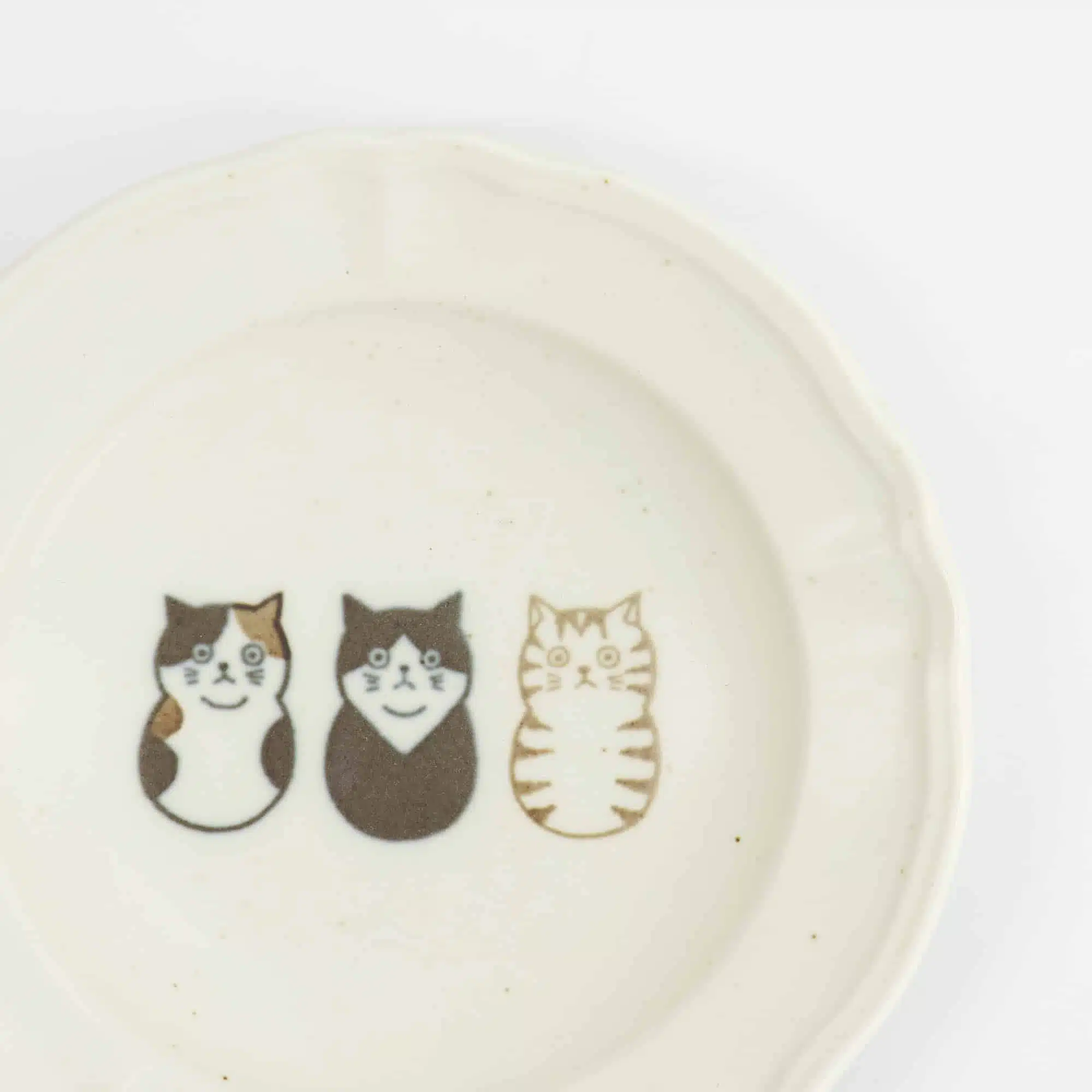 Tokyo Design Studio - Neko Maruke Cat Plate - Sauce Dish - 16.5x2.8cm - Image 3