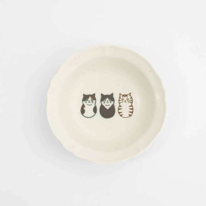 Tokyo Design Studio - Neko Maruke Shallow Bowl - Sauce Dish - 14x3.8cm - Image 3