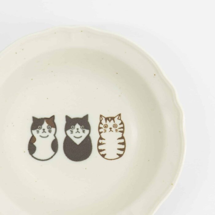 Tokyo Design Studio - Neko Maruke Shallow Bowl - Sauce Dish - 14x3.8cm - Image 2