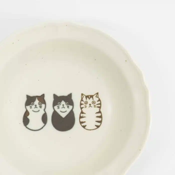 Tokyo Design Studio - Neko Maruke Shallow Bowl - Sauce Dish - 14x3.8cm - Image 2