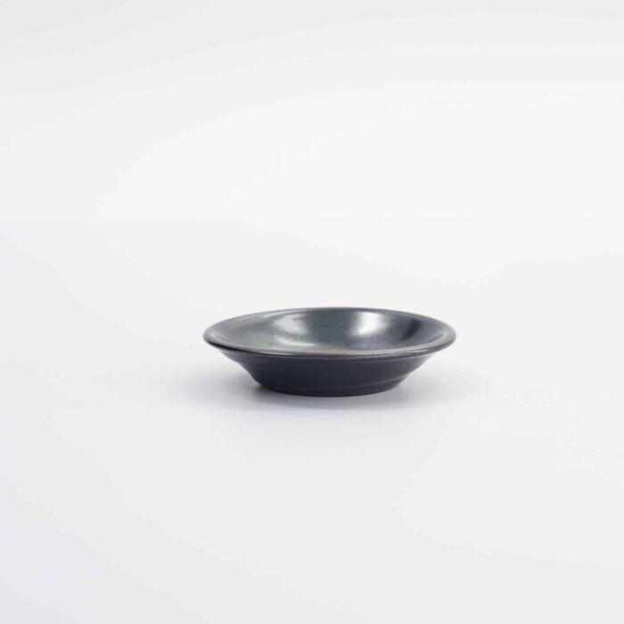Tokyo Design Studio – Sauce Dish Asanoha – Black – 7.8x1.8cm - Image 2