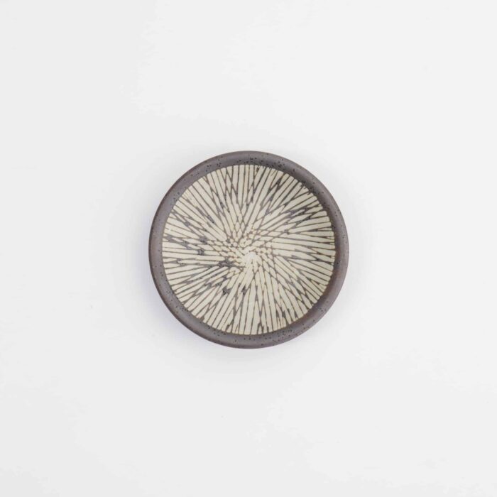 Tokyo Design Studio - Sauce Dish Stripe - Brown - 7.8x1.8cm - Image 2