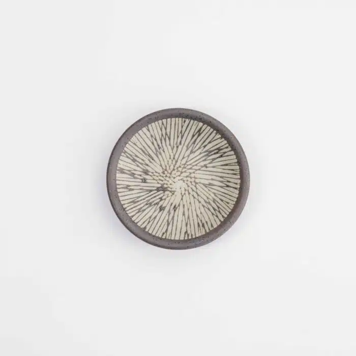Tokyo Design Studio - Sauce Dish Stripe - Brown - 7.8x1.8cm - Image 2
