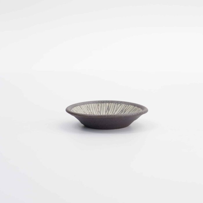 Tokyo Design Studio - Sauce Dish Stripe - Brown - 7.8x1.8cm - Image 3