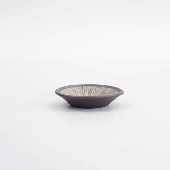 Tokyo Design Studio - Sauce Dish Stripe - Brown - 7.8x1.8cm - Image 3