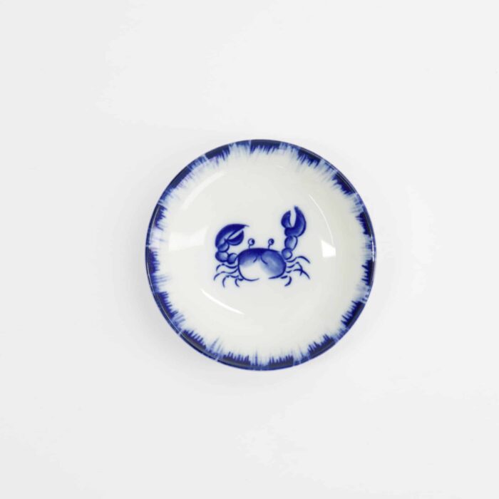 Tokyo Design Studio - Sauce Dish Crab - Blue/White - 9x2cm - Image 2
