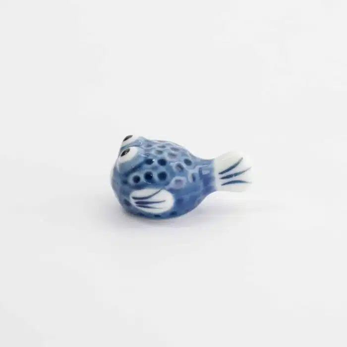 Tokyo Design Studio – Chopstick Rest – Blowfish – Blue - Image 4