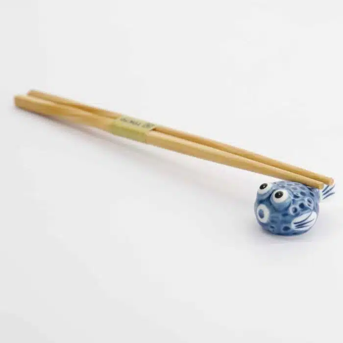 Tokyo Design Studio – Chopstick Rest – Blowfish – Blue - Image 2