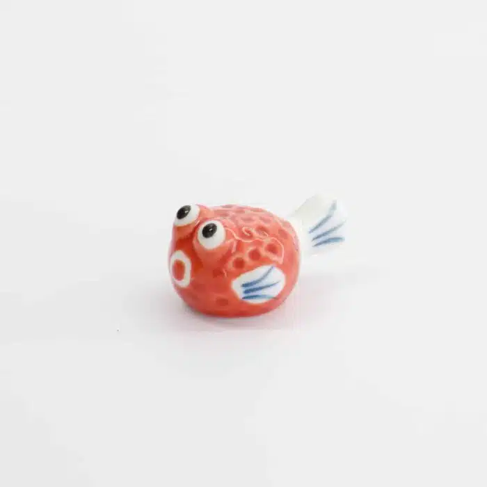 Tokyo Design Studio – Chopsticks Rest – Blowfish – Red - Image 4