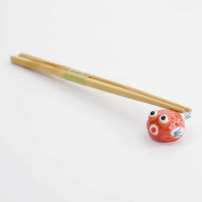 Tokyo Design Studio – Chopsticks Rest – Blowfish – Red - Image 3