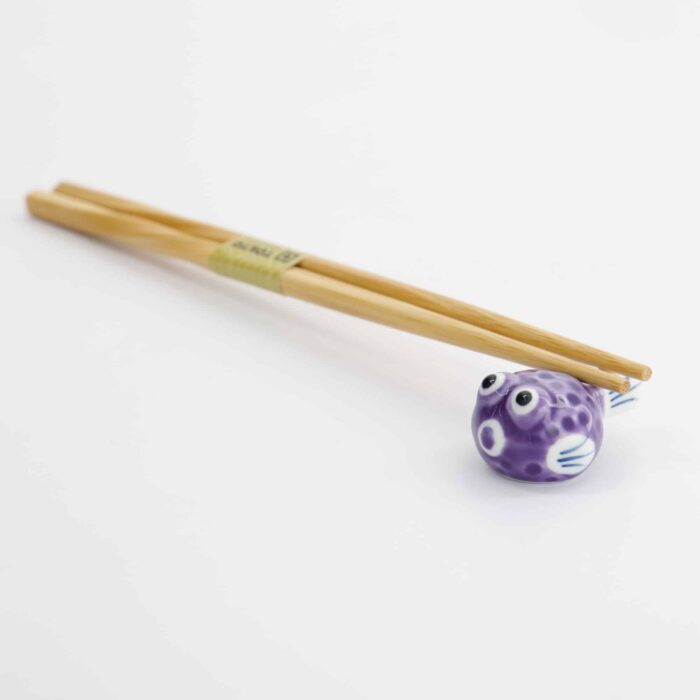 Tokyo Design Studio - Chopsticks - Chopstick Rest Blowfish - Purple - Image 4