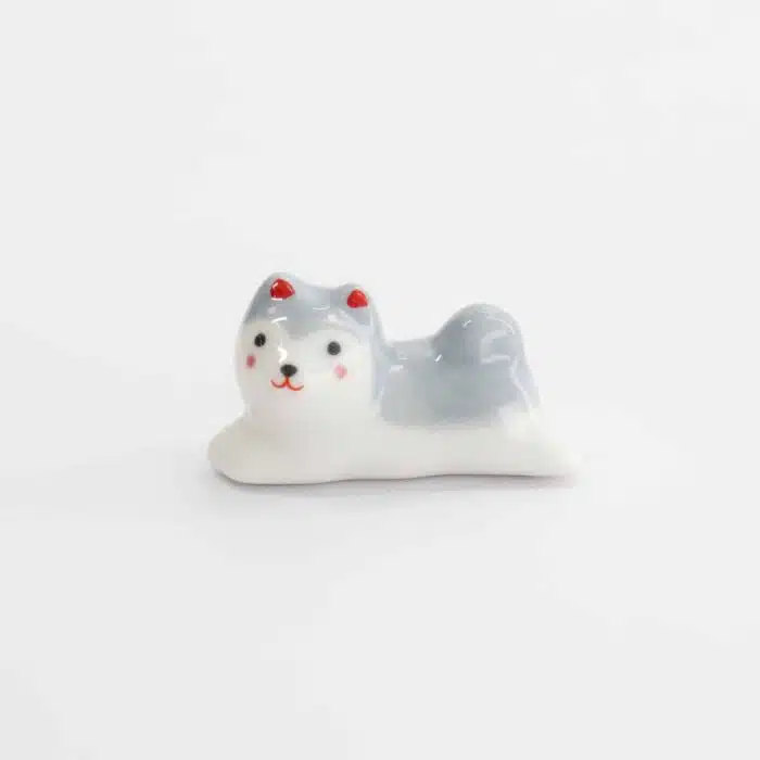 Tokyo Design Studio - Chopstick Rest - Shiba - Grey - Image 2
