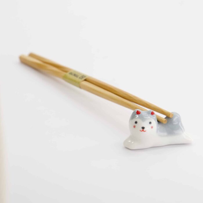 Tokyo Design Studio - Chopstick Rest - Shiba - Grey - Image 4
