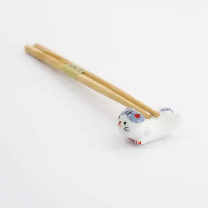 Tokyo Design Studio – Chopsticks Rest – Cat – Grey - Image 4