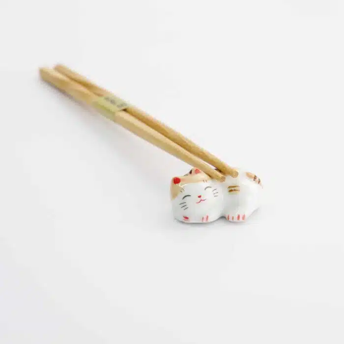 Tokyo Design Studio – Chopstick Rest – Cat – Brown - Image 3