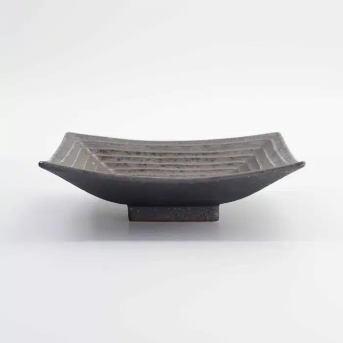 Tokyo Design Studio - Mino Craft - Square Plate - 18.5x18.8x4.4 cm - Grey - Image 3