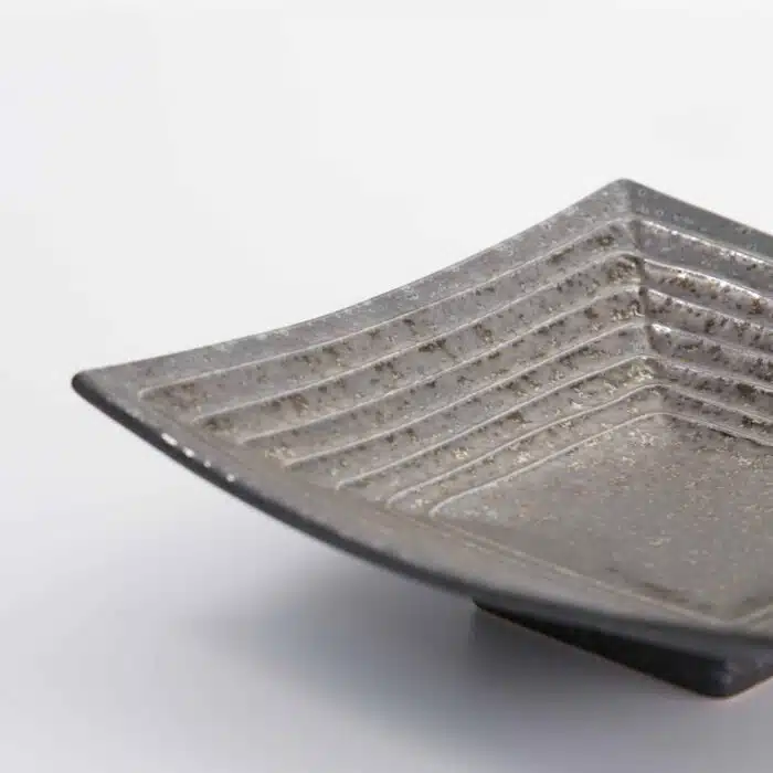 Tokyo Design Studio - Mino Craft - Square Plate - 18.5x18.8x4.4 cm - Grey - Image 4